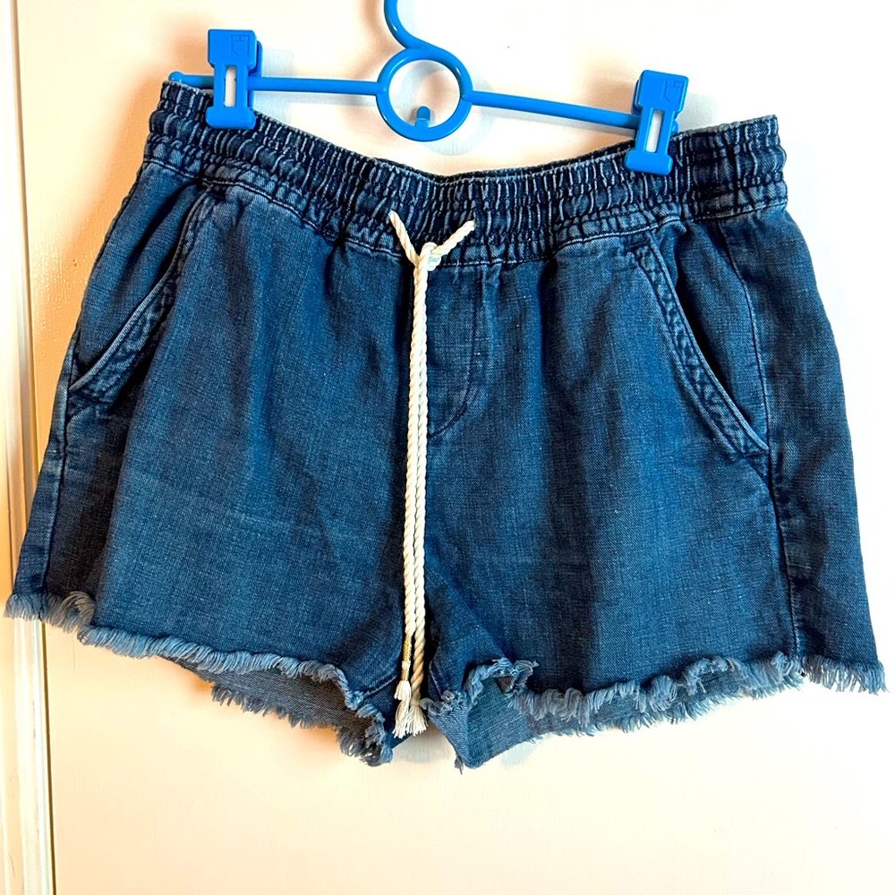 Loft jeans drawstring shorts